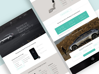 Faraday Future Landing Page faraday future graphic design landing page ui design ux design visual design web design