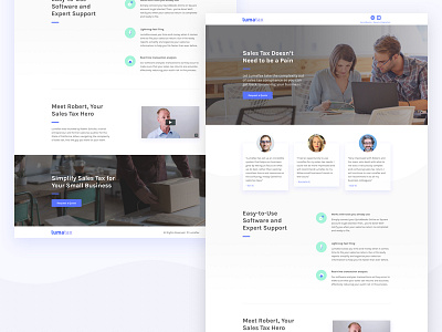 LumaTax | Landing Page graphic design landing page ppc marketing taxes ui design ux design visual design web design