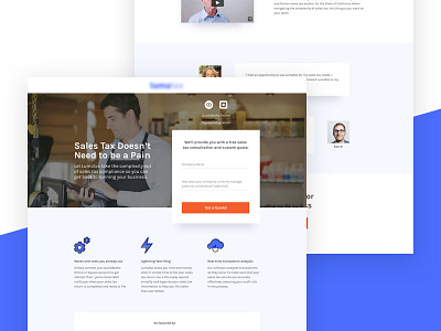 LumaTax | Landing Page Variant graphic design landing page ppc marketing taxes ui design ux design visual design web design