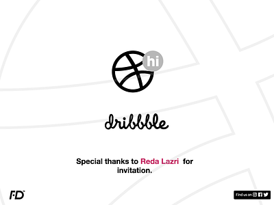 Hello, Dribbble! arabic debut dribbble first hello hellodribbble illustration shot thanks