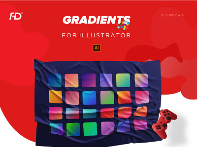 Gradients for illustrator (freebie) app brand branding colorful concept debut design flat gradient icon identity illustration invite logo mark minimal ui ux vector web
