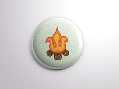 Fire Lily festival francophone pin