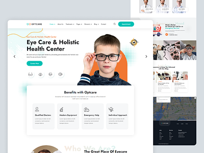 Optcare - Eye Care WordPress Theme doctors eye associates eye clinics eye hospital laser vision medical ophthalmologist optical optician optometrist vision care