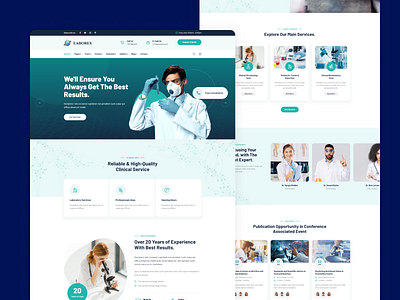 Laborex – Laboratory & Research Html Template By Md Azizur Rahman For 