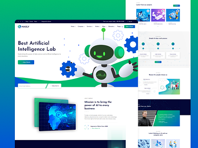 Naxly - Data Science & Analytics WordPress Theme animation artificial intelligence big data business data science design illustration logo machine learning modern multipurpose portfolio predictive analytics startup ui