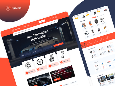 Speedia - AutoParts & Accessories HTML Template auto mechanic auto parts auto shop auto spare parts autocare automobile automotive autoparts bike parts body shop car accessories car cleaning car repair design garage logo tire shop ui