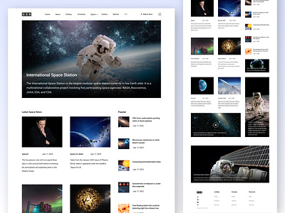 News Landing Page 📰 bitmate studio branding header hero section home page landing page magazine magazine web news news landing page news web ui uiux design user interface ux web design web header web page web site website