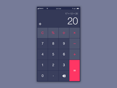 Daily UI challenge #004 — Calculator calculadora calculator challenge dailyui design numbers ui ux