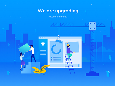 CyStack: Upgrade application cystack design illustration platform security shamin upgrade vector whitehub