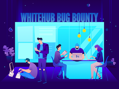 WhiteHub - Crowdsourced Security crowdsourced cystack design illustration platform protecting security shamin whitehub