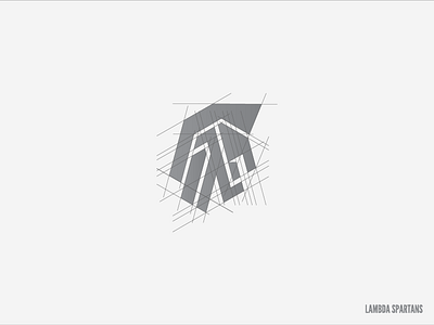 Lambda Spartan Logo (Refinement) athletics branding design process identity logo logo design spartan sports