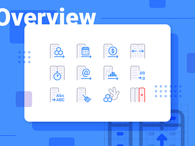 Anasen: Web-App Icons (Part 3/8) analysis app brief case data design icon processing set study ui web website