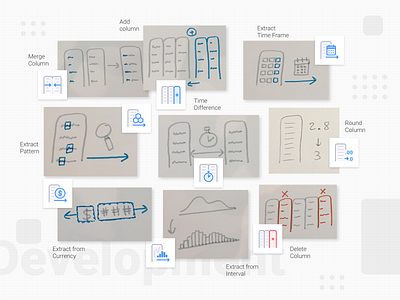 Anasen: Web-App Icons (Part 7/8) analysis app case concept data design draft icon processing set sketch study ui web website