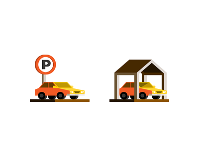 Parking space car icon icon design iconography illustration infrastructure parking lot spot icon spot illustration transportation vehicle