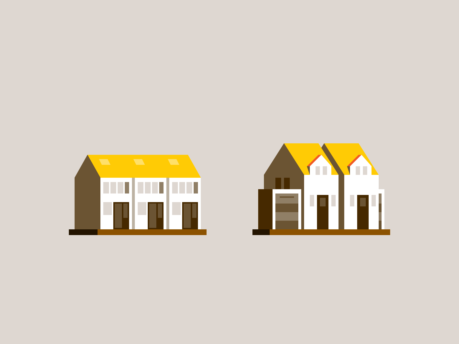 Tiny buildings again building home house icon icon design iconography illustration pictogram property real estate spot icon spot illustration