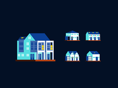 Real estate: Buildings architecture building commerce flat home house icon icon design iconography illustration office property real estate spot icon spot illustration store