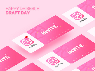 Dribbble invite dirbbble draft day invitation invite