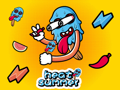 heat summer illustrator