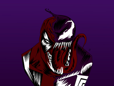 Deadpool & Venom illustration art work digital art illustration vector art vector tracing