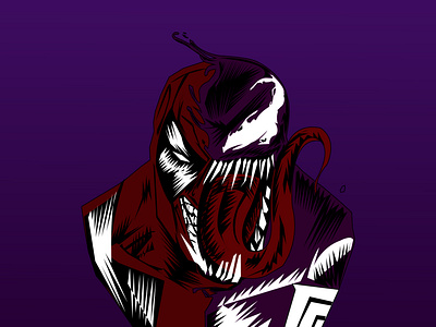 Deadpool & Venom illustration