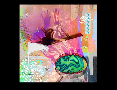 Februllage 2022 - Magnifying Glass - Digital Collage albumcover artwork branding collage cover design digital digitalcollage februllage graphic design illustrartions illustration motiongraphics poster socialmedia