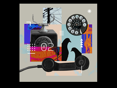 Februllage 2022 - Telephone - Digital collage