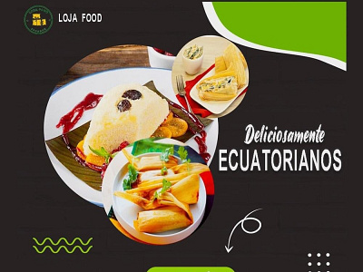 Loja foods branding design flyer design graphic design illustration motion graphics vector