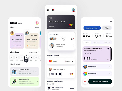 Bank app design ui ux