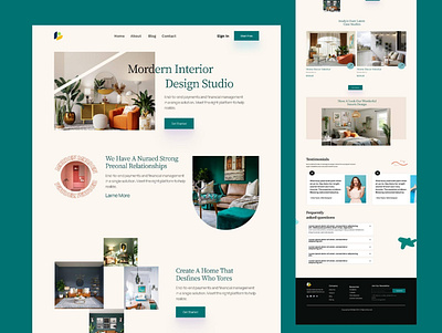 Interior design studio design ui ux