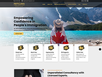 Immigration Website design immigration website website design website mockup