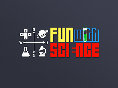 Fun with Science Logo education logo science science logo study logo