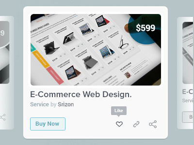 Featured Service Preview ecommerce interface marketplace preview ux