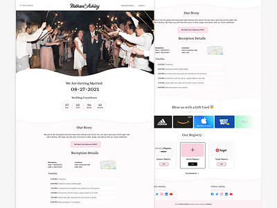 BeWeddy- Wedding Website Template design interface interface design ui ux website website design wedding template wedding website