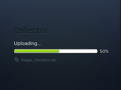 Uploading collector interface design ui upload uploading