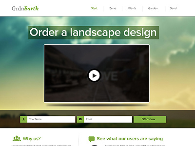 Grdn Earth Revised interface design ui ux web design website