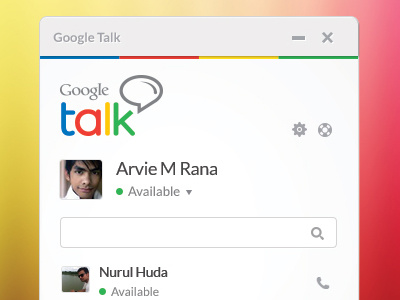 Google Talk UI Concept