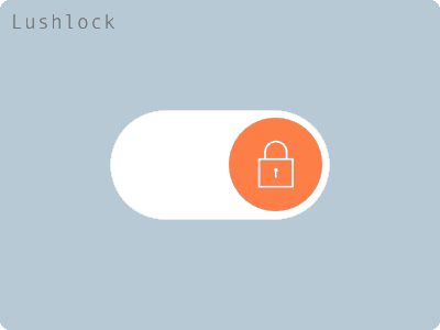 Lushlock - On off switch animation dailyui lock lush onoff switch ui ux