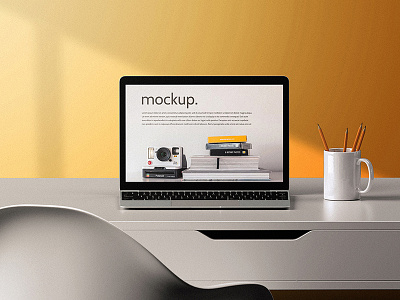 Laptop Screen Worspace Concept Mockup Pack 3d app branding design graphic design illustration laptop logo macbook mockup ui ux workspace