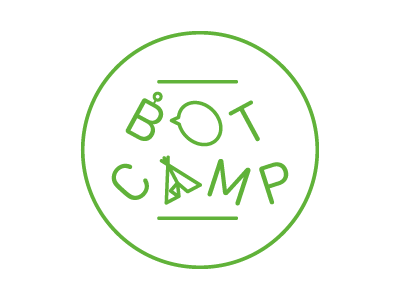 Betaworks' botcamp betaworks bot camp din illustration logo slack tent