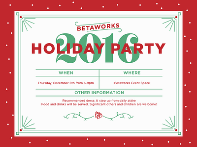 betaworks holiday party 2016 escafina gotham holiday typography