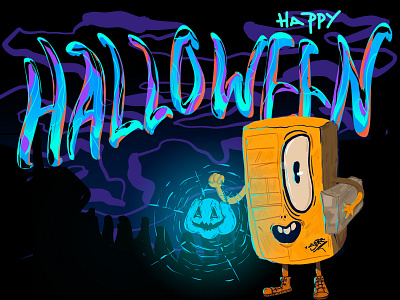 Halloween | 2022 2d art character cute dribbble halloween illustration