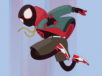 Spider man 2d character design dribbble graphic illustration marvel super hero