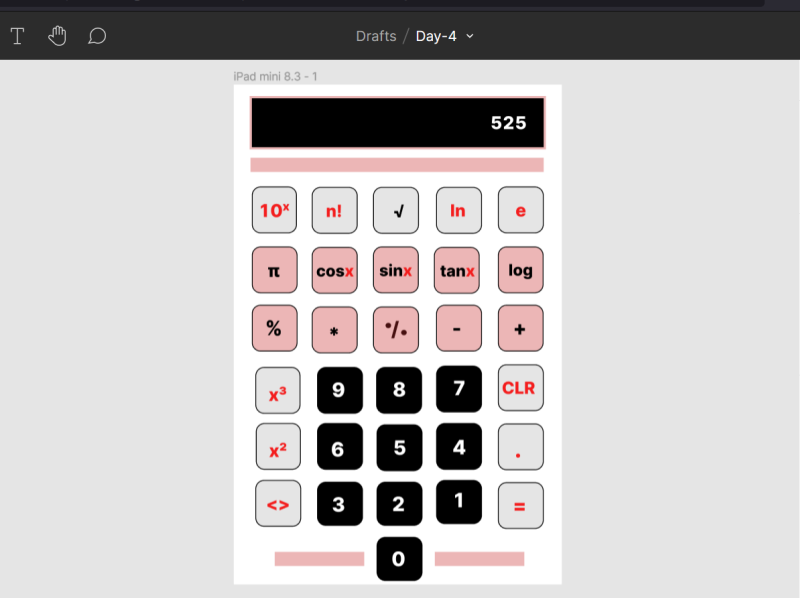 Calculator UI by Fayth Amstrong on Dribbble