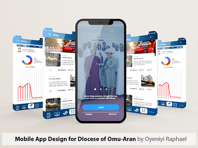 Mobile App for Omu-Aran Diocese design figma mobile app product design ui ux