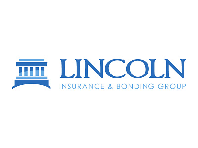 Lincoln Insurance & Bonding Group logo blue blue logo lincoln logo logo design