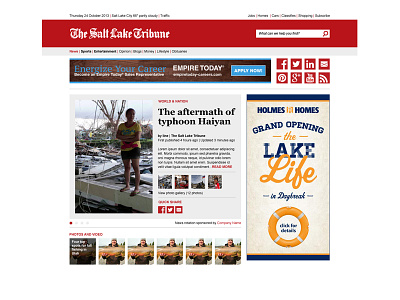 Salt Lake Tribune redesign newspaper salt lake trib tribune website