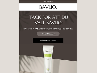 Eye catching email templates for Skin care brand
