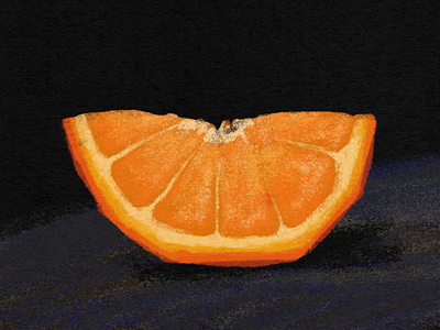 orange slice art design illustration ipad orahge orange slice picture print procreate soalex
