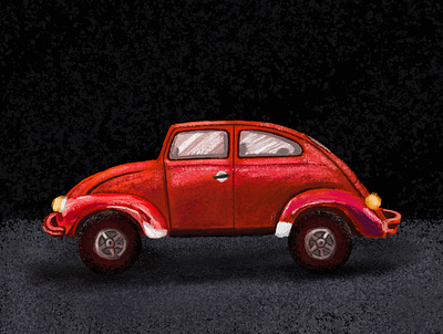 car art car design illustration ipad picture print procreate soalex