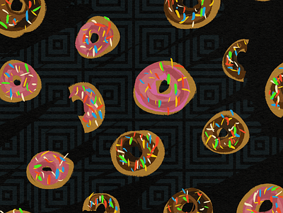 donuts art design digital digitalart donuts foodart foodpaintingchallenge illustration ipad painting picture procreate soalex